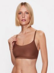 Chantelle Biustonosz top Soft Stretch C16A20 Brązowy. Brązowe biustonosze Chantelle, l, bez wzorów, z syntetyku, bez kołnierzyka, bez ramiączek. Za 199.99 zł.