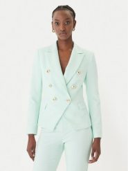 Rinascimento Marynarka CFC0128639003 Zielony Regular Fit. Zielone marynarki i żakiety damskie Rinascimento, bez wzorów, z syntetyku, bez kołnierzyka, bez ramiączek. Za 789.99 zł.