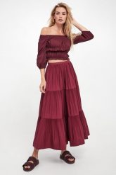 Spódnica maxi PATRIZIA PEPE. Spódnice damskie Patrizia Pepe, l, bez wzorów, maxi. W wyprzedaży za 789.93 zł.