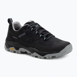 Damskie buty Blake Low. Czarne obuwie trekkingowe damskie Regatta, z gumy, bez zapięcia. Za 409.99 zł.