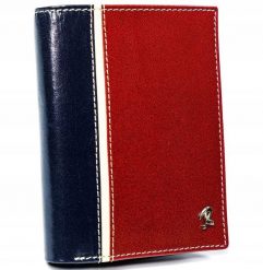 Portfel męski Rovicky 331-RBA-D NAVY-RED granatowo-czerwony. Czerwone portfele męskie ROVICKY, bez wzorów. Za 84.00 zł.