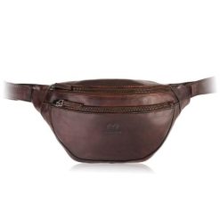 Saszetka męska nerka skórzana na pas brązowa Paolo Peruzzi SL-04-BR. Brązowe saszetki i nerki męskie bez wzorów, z materiału. Za 199.00 zł.