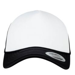 Czapka Z Daszkiem Foam Curved Peak Trucker Cap. Białe czapki damskie FLEXFIT, bez wzorów. Za 51.99 zł.