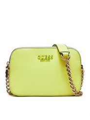 Guess Torebka Sarita (VG) HWVG93 27140 Żółty. Żółte torebki do ręki damskie Guess, z aplikacjami, ze skóry, bez dodatków. Za 339.99 zł.