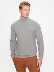 Tommy Hilfiger Golf MW0MW33453 Szary Regular Fit. Szare swetry męskie Tommy Hilfiger, m, bez wzorów, z bawełny, bez kołnierzyka, bez ramiączek. Za 519.99 zł.