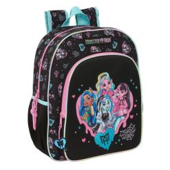 Plecak szkolny MONSTER HIGH Poliester 300D. Czarne plecaki męskie MONSTER HIGH, bez wzorów, z poliesteru. Za 168.15 zł.