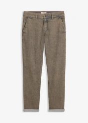 Lekkie jeansy relaxed fit ze stretchem, elastycznym pasem i prostą nogawką. Niebieskie jeansy męskie bonprix, z jeansu. Za 54.99 zł.