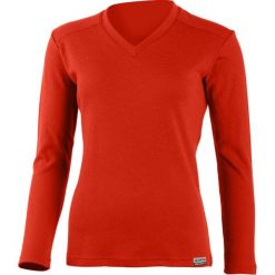 Damska bluza merino STELA. Niebieskie bluzy damskie LASTING, xl, bez wzorów, z dzianiny, bez ramiączek, bez kaptura. Za 653.65 zł.