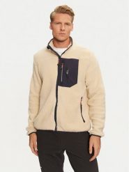 Aulp Polar Sikou Beżowy Regular Fit. Brązowe bluzy sportowe męskie Aulp, l, bez wzorów, z polaru, bez kaptura. Za 239.99 zł.