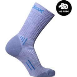 Skarpety Kazbek Outdoor odporne na zapachy i wilgoć. Szare skarpetki damskie APASOX, bez wzorów, z wełny. Za 94.95 zł.