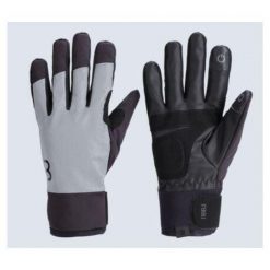 Odblaskowe rękawice zimowe BBB Cycling ColdShield. Szare rękawiczki damskie BBB CYCLING, bez wzorów. Za 238.50 zł.