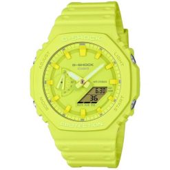 Zegarek Unisex Casio G-Shock GA-2100-9A9ER. Żółte zegarki męskie Casio, bez wzorów. Za 405.20 zł.