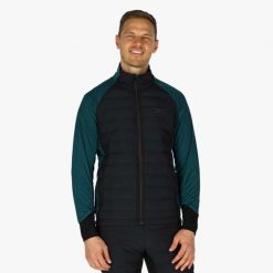 Kurtka do narciarstwa biegowego Męska Swedemount Nordic Hybrid Oddychająca. Czarne kurtki męskie SWEDEMOUNT, na zimę, m, bez wzorów, z tkaniny, sportowe, bez kaptura. Za 399.99 zł.