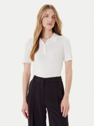 Calvin Klein Sweter LV044C341G Biały Regular Fit. Białe swetry nierozpinane damskie Calvin Klein, m, bez wzorów, z wiskozy, bez kołnierzyka, bez ramiączek. Za 269.99 zł.
