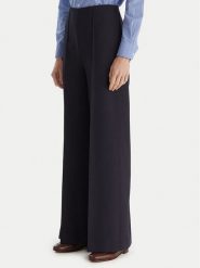 Tommy Hilfiger Spodnie palazzo WW0WW48406 Granatowy Wide Leg. Niebieskie spodnie materiałowe damskie Tommy Hilfiger, bez wzorów, z materiału. Za 649.99 zł.
