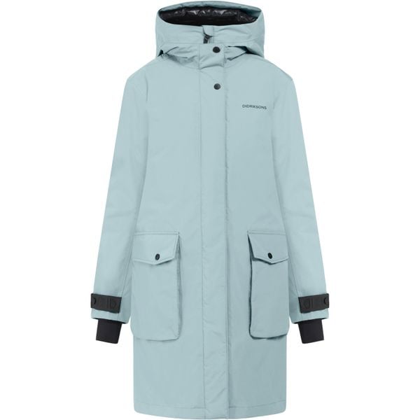 Parka dla kobiet Didriksons Ilsa. Niebieskie parki damskie Didriksons, na jesień, m, bez wzorów, bez kaptura. Za 1,336.65 zł.