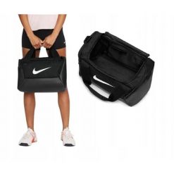 Torba Nike Brasilia sportowa. Czarne torby sportowe męskie Nike, bez wzorów. Za 169.99 zł.