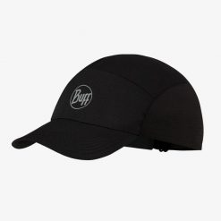 Czapka z daszkiem BUFF SPEED CAP SOLID. Czarne czapki damskie Buff, bez wzorów, sportowe. W wyprzedaży za 97.93 zł.