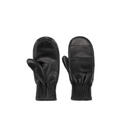 Rękawiczki damskie Barts Bailee. Czarne rękawiczki damskie Barts, bez wzorów, ze skóry. Za 259.50 zł.