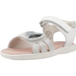 Sandały GARVALIN 252424G Biały. Białe sandały damskie Garvalin, bez wzorów, ze skóry, bez obcasa, bez zapięcia. Za 153.99 zł.
