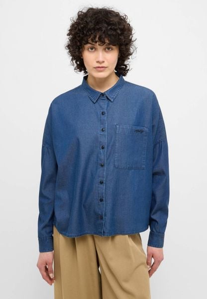 Damska Koszula Mustang Style Ruby Denim Blue 1015420 5000 840. Czerwone koszule damskie Mustang, l, bez wzorów, z denimu, bez kołnierzyka, bez ramiączek. W wyprzedaży za 89.99 zł.