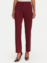 Marella Spodnie materiałowe Paese 2623786034 Bordowy Regular Fit. Czerwone spodnie materiałowe damskie Marella, bez wzorów, z materiału. Za 719.99 zł.