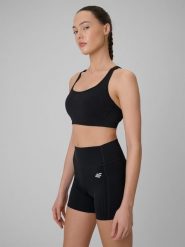 4F Biustonosz treningowy ze średnim wsparciem damski - czarny L. Czarne bielizna sportowa damska 4F, l, bez wzorów, z gumy. Za 129.99 zł.