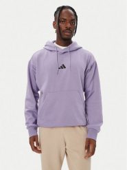Adidas Bluza Essentials Feelcozy KF2365 Fioletowy Regular Fit. Fioletowe bluzy męskie Adidas, m, bez wzorów, z bawełny, bez ramiączek, bez kaptura. Za 219.99 zł.