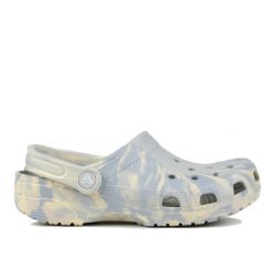 Klapki damskie sportowe Crocs CLASSIC MARBLED CLOG. Szare klapki damskie Crocs, bez wzorów, sportowe, bez obcasa, bez zapięcia. W wyprzedaży za 169.00 zł.