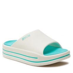 Klapki Big Star Shoes. Białe klapki damskie BIG STAR SHOES, bez wzorów, retro, bez obcasa, bez zapięcia. Za 99.99 zł.
