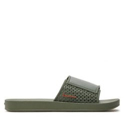 Klapki Ipanema. Zielone klapki damskie Ipanema, bez wzorów, bez obcasa, bez zapięcia. Za 119.99 zł.