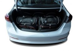 Torby Do Bagażnika Hyundai Elantra 2016-2020 5Szt Kjust. Czarne torby podróżne damskie KJUST, bez wzorów, z kauczuku. Za 1,604.00 zł.