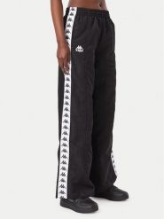 Kappa Spodnie dresowe Odette 332E1BW Czarny Comfort Fit. Czarne spodnie dresowe damskie Kappa, bez wzorów, z dresówki. Za 229.99 zł.