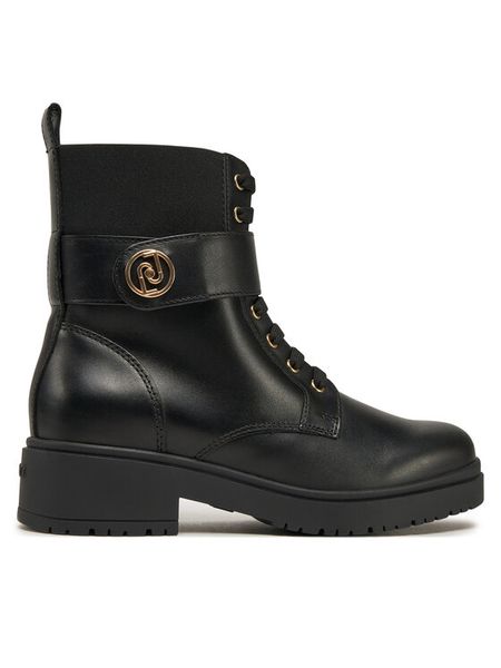 Liu Jo Trzewiki New Nancy Eco 2-1 SA5201 PX241 Czarny. Czarne botki damskie Liu Jo, bez wzorów, ze skóry, bez obcasa, na płaskiej podeszwie, bez zapięcia. Za 899.99 zł.