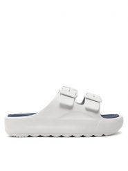 Gap Klapki Virginia Bsc GAO001F2SWWHITGP Biały. Białe klapki damskie GAP, bez wzorów, z syntetyku, bez obcasa, bez zapięcia. Za 109.99 zł.