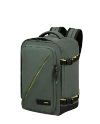 Plecak do samolotu American Tourister Take2cabin S - dark forest. Zielone plecaki męskie American Tourister, bez wzorów, z materiału. Za 154.49 zł.