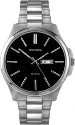 Zegarek Sekonda Zegarek męski Sekonda SEK.3381 srebrny. Szare zegarki męskie Sekonda, bez wzorów, srebrne. Za 296.00 zł.