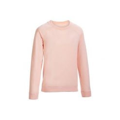 Bluza Gym & Pilates 500 damska. Szare bluzy damskie DOMYOS, xs, bez wzorów, z bawełny, bez ramiączek, bez kaptura. Za 34.99 zł.