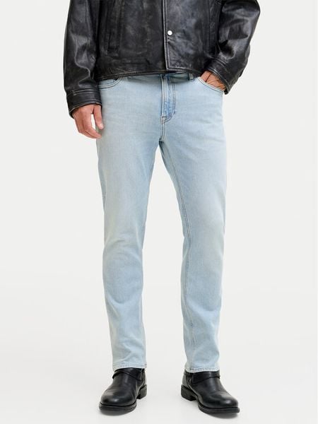 Jack & Jones Jeansy Clark 12289105 Niebieski jasny Regular Fit. Niebieskie jeansy męskie Jack & Jones, z bawełny. Za 130.99 zł.