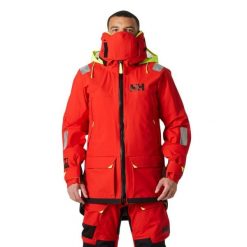 Kurtka z kapturem Helly Hansen Aegir Ocean 2.0. Czerwone kurtki męskie Helly Hansen, bez wzorów, sportowe, z kapturem. W wyprzedaży za 5,548.00 zł.