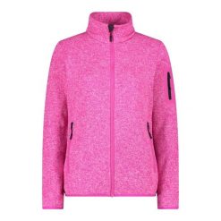 Bluza polarowa damska CMP Haze Jacket Knitted. Czerwone bluzy damskie CMP, l, bez wzorów, z materiału, bez ramiączek, z kapturem. Za 283.80 zł.