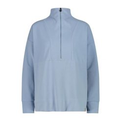 Bluza damska CMP. Niebieskie bluzy damskie CMP, bez wzorów, bez ramiączek, bez kaptura. Za 323.50 zł.