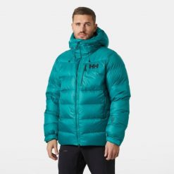 Kurtka puchowa Helly Hansen Odin Polar. Zielone kurtki męskie Helly Hansen, bez wzorów, z polaru, sportowe, bez kaptura. W wyprzedaży za 1,855.00 zł.