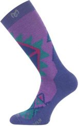 Skarpety Trekkingowe Lasting WLN 85% Merino Wool Fioletowy (400) L (42-45). Fioletowe skarpetki damskie LASTING, bez wzorów, z dzianiny. Za 68.00 zł.