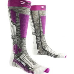 Skarpety narciarskie damskie X-Socks Ski Rider 2.0. Szare skarpetki damskie SIDAS, bez wzorów, z materiału. Za 53.49 zł.