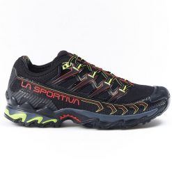 Buty La Sportiva Ultra Raptor II Trail Running czarne. Czarne buty zimowe męskie La Sportiva, bez wzorów, bez obcasa, bez zapięcia. Za 688.55 zł.
