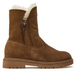 Botki Olang. Brązowe botki damskie Olang, bez wzorów, bez obcasa, na płaskiej podeszwie, bez zapięcia. Za 719.99 zł.