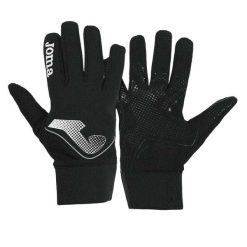 Rękawiczki Unisex Dla Dorosłych Żebrowane. Czarne rękawiczki męskie Joma, bez wzorów, z materiału. Za 138.99 zł.