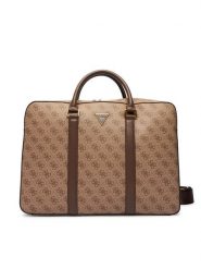 Guess Torba na laptopa HMMILO P6169 Brązowy. Brązowe torby na laptopa damskie Guess, z aplikacjami, ze skóry. Za 589.99 zł.