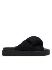 Inuikii Klapki Oversized 70104-147 Czarny. Czarne klapki damskie Inuikii, bez wzorów, z materiału, bez obcasa, bez zapięcia. Za 559.99 zł.